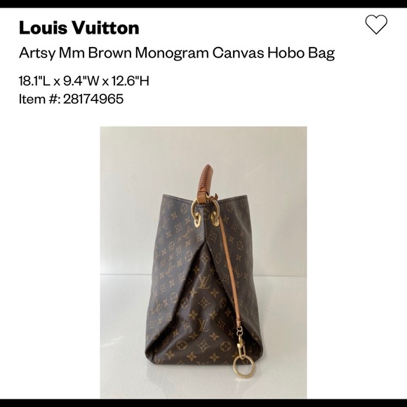 Louis Vuitton Artsy MM! Like new! Authentic with Certificate! - Picture 4 of 11